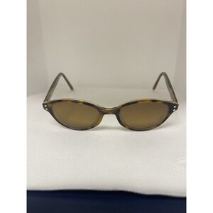 Michael Stars Tortoiseshell Oval Sunglasses Brown Tinted Lenses Retro L4